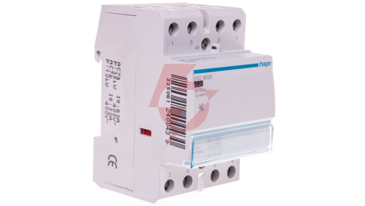 Stycznik modułowy cichy 63A 4Z 0R 230V AC ESC463S