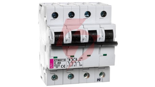 Wyłącznik nadprądowy 3P+N C 40A 10kA AC ETIMAT10 002136720