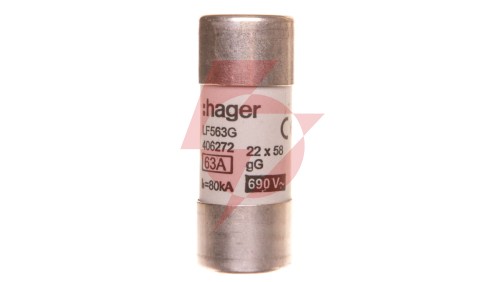 Bezpiecznik cylindryczny BiWtz 22x58 gG 63A LF563G