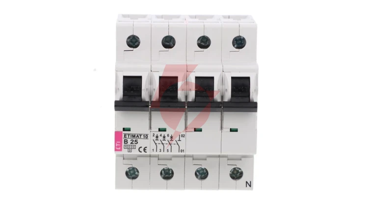 Wyłącznik nadprądowy 3P+N B 25A 10kA AC ETIMAT10 002126718