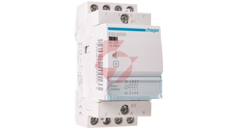 Stycznik modułowy cichy 25A 4Z 0R 230V AC ESC425S