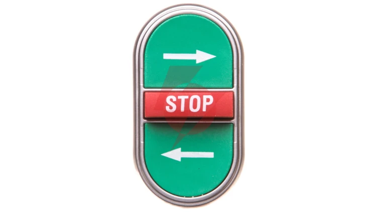 Napęd przycisku potrójny zielony/czerwony /STRZAŁKI LEWO-PRAWO STOP/ z samopowrotem LPCB7365