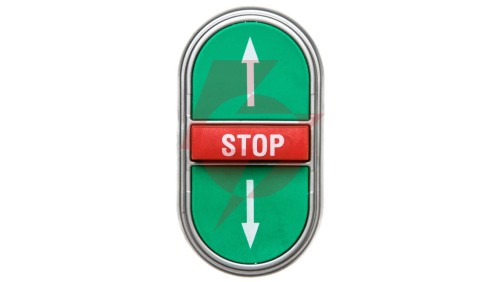 Napęd przycisku potrójny zielony/czerwony /STRZAŁKI GÓRA DÓŁ STOP/ z samopowrotem LPCB7355