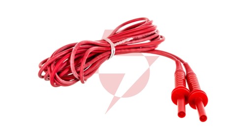 Przewód pomiarowy 5m czerwony 5kV /wtyki bananowe/ WAPRZ005REBB5K