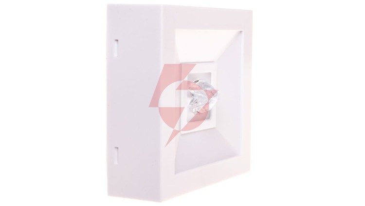 Oprawa awaryjna LED 3W 1h LOVATO N ECO LED 3W (opt. koryt.) jednozadaniowa biała LVNC/3W/E/1/SE/X/WH