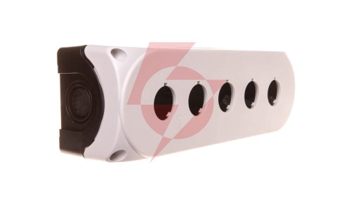 Obudowa kasety 5-otworowa 22mm szara IP67 LPZP5A8