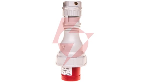Wtyczka przenośna 5P 63A 400V czerwona IP67 IVGN 6353