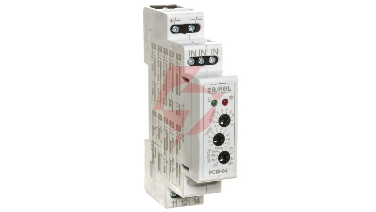Przekaźnik czasowy 16A 0,1sek-10dni 24V AC/DC PCM-04 /24V EXT10000082