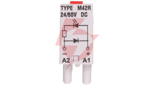 Moduł sygnalizacyjny LD (diody: LED czerwony + D) 24-60V DC M42R szary 854844
