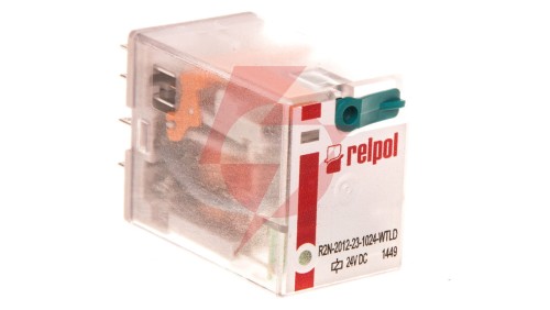 Przekaźnik przemysłowy miniaturowy 2P 24V DC IP40 AgNi R2N-2012-23-1024-WTLD 860399
