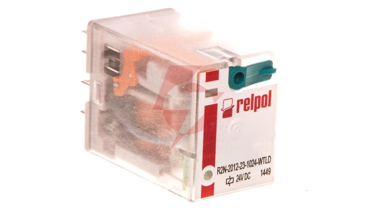 Przekaźnik przemysłowy miniaturowy 2P 24V DC IP40 AgNi R2N-2012-23-1024-WTLD 860399