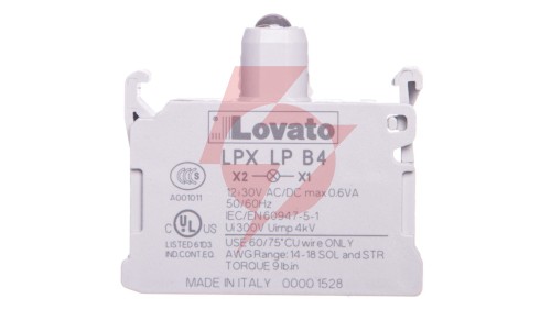 Oprawka z LED czerwona 12-30V AC/DC LPXLPB4