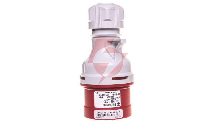 Wtyczka przenośna 5P 16A 400V czerwona IP44, IVN 1653