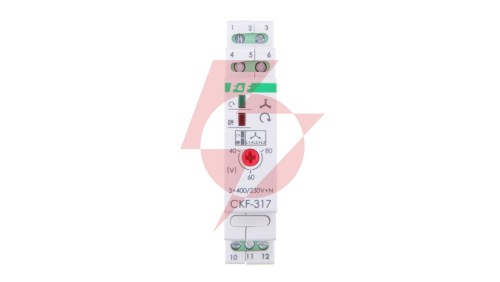 Przekaźnik kolejności, zaniku i asymetrii faz 10A 1P 4sek 40-80V CKF-317