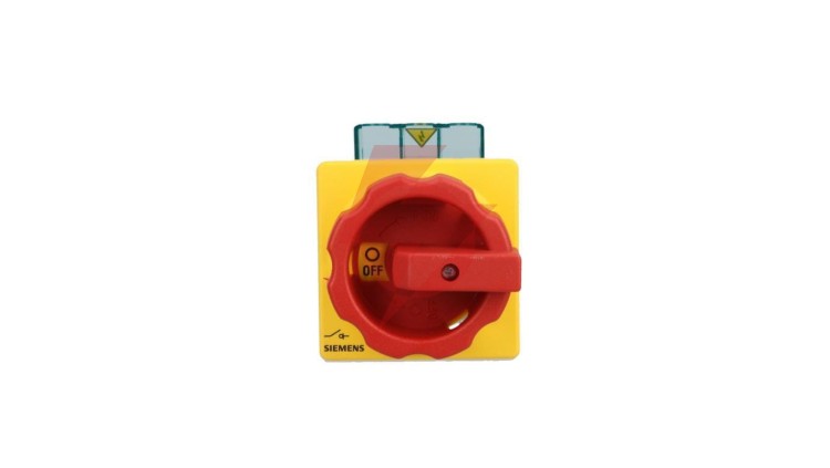 Rozłącznik główny/awaryjny 3P 32A 11.5kW AC23A 400V montaż tablicowy pokrętło otwór centralny 22.5 mm 3LD2254-0TK53