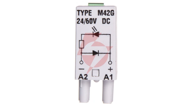 Moduł sygnalizacyjny LD (diody: LED zielony + D) 24-60V DC M42G szary 854843
