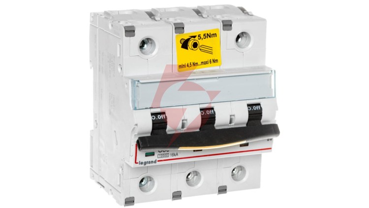 Wyłącznik nadprądowy 3P C 80A 16kA AC 10/ S313 DX3 409280