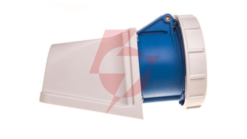 Gniazdo stałe 32A 5P 230V niebieskie IP67 1252-9v