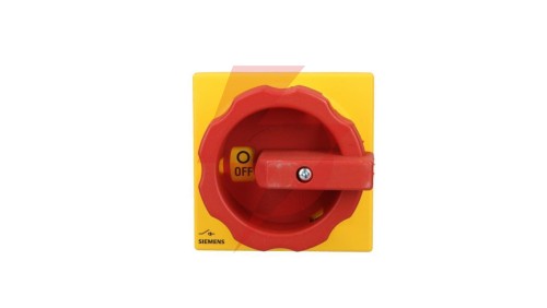 Rozłącznik główny/awaryjny 3P 125A 45kW AC23A 400V montaż tablicowy pokrętło żółto-czerwone 4 otwory 3LD2804-0TK53