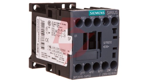Stycznik mocy 7A 3P 230V AC 0Z 1R S00 3RT2015-1AP02