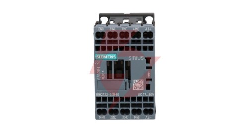 Stycznik pomocniczy 2Z 2R cewka 24V DC 0.7..1.25Us z diodą tłumiącą S00 bez możliwości montażu styków sprężynowe 3RH2122-2KB40