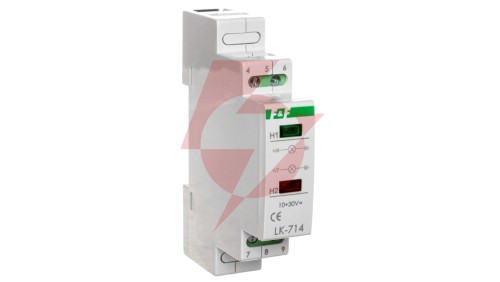 Lampka modułowa 1-fazowa zielona/czerwona 10-30V AC/DC LK-714-10-30V