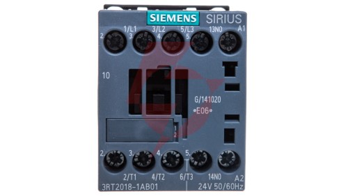 Stycznik mocy 16A 3P 24V AC 1Z 0R S00 3RT2018-1AB01