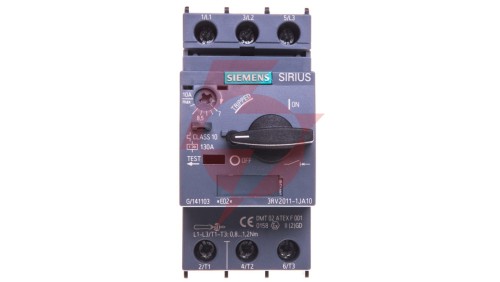 Wyłącznik silnikowy 3P 4kW 7-10A S00 3RV2011-1JA10