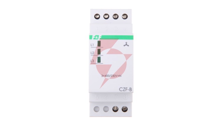 Przekaźnik zaniku i asymetrii faz 10A 1Z 4sek 55V CZF-B