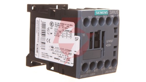 Stycznik mocy 12A 3P 24V AC 1Z 0R S00 3RT2017-1AB01