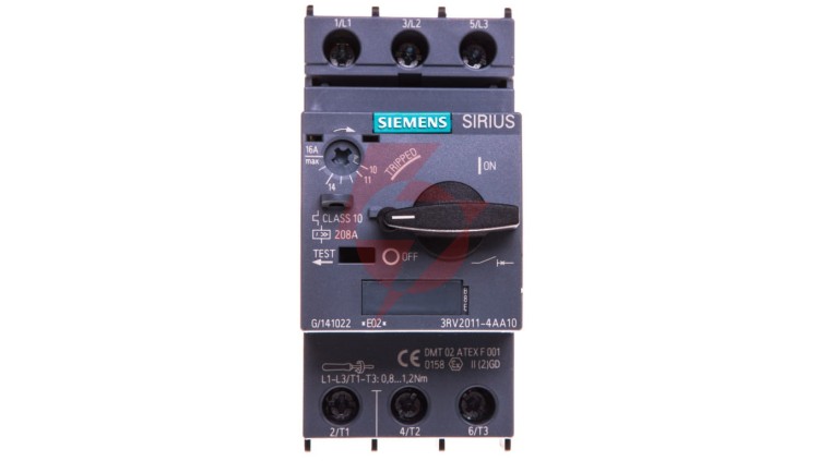Wyłącznik silnikowy 3P 7,5kW 11-16A S00 3RV2011-4AA10