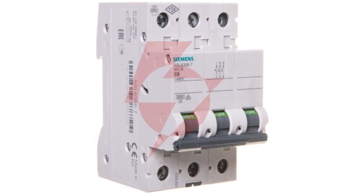 Wyłącznik nadprądowy 3P C 6A 6kA AC SENTRON 5SL6306-7