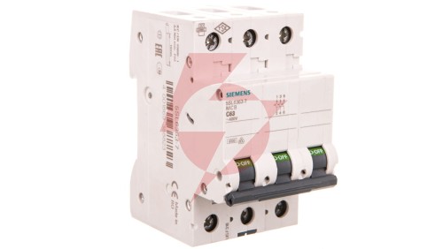Wyłącznik nadprądowy 3P C 63A 6kA AC SENTRON 5SL6363-7