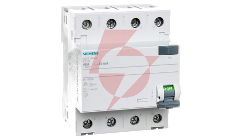 Wyłącznik różnicowoprądowy 4P 40A 0,03A Typ AC 30mA 400V SENTRON 5SV4344-0