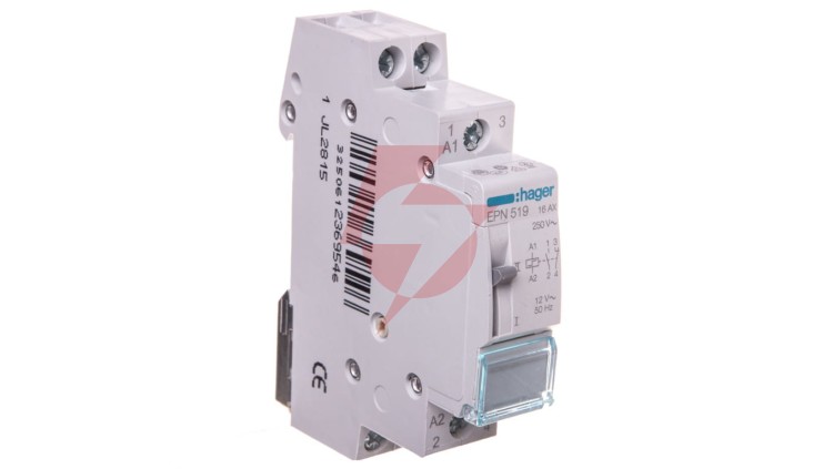 Przekaźnik impulsowy 16A 12V AC 1Z 1R EPN519