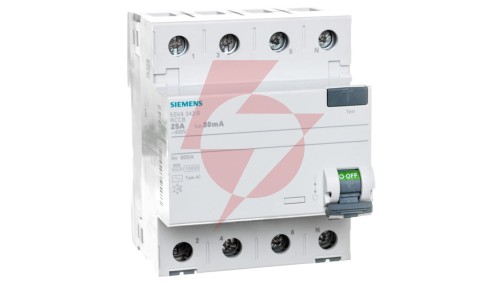 Wyłącznik różnicowoprądowy 4P 25A 0,03A typ AC 30mA 400V SENTRON 5SV4342-0