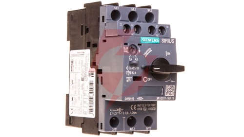 Wyłącznik silnikowy 3P 2,2kW 4-6,3A 1Z 1R S00 3RV2011-1GA15