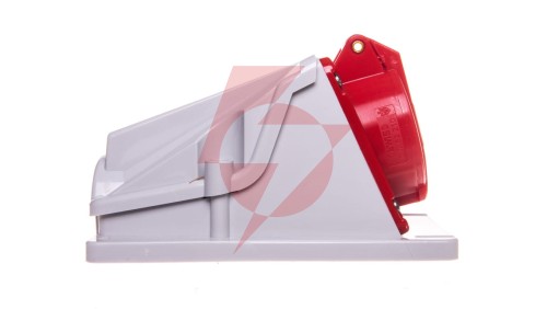 Gniazdo stałe 5P 16A 400V czerwone IP44 90 6H IEC 309 HP GW62482