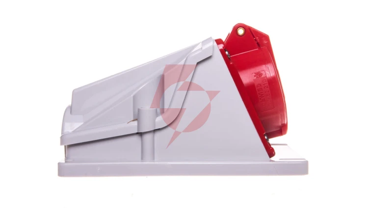 Gniazdo stałe 5P 16A 400V czerwone IP44 90 6H IEC 309 HP GW62482