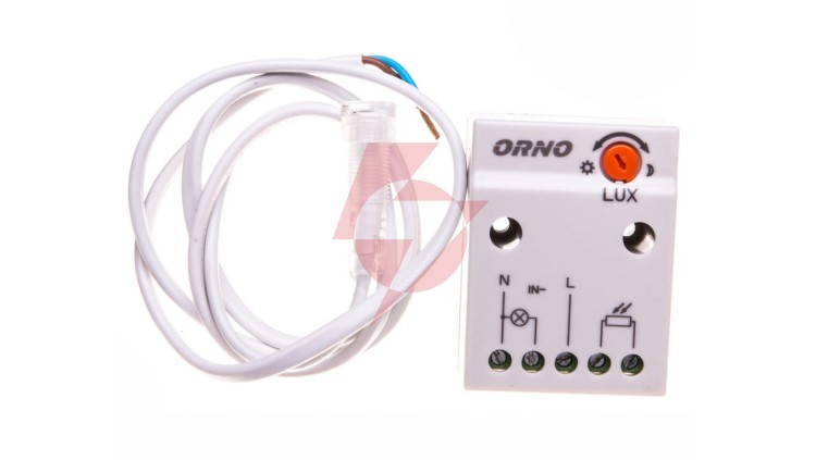 Czujnik zmierzchowy z zewnętrzną sondą 2300W 2-100lx IP65/IP20 biały OR-CR-233