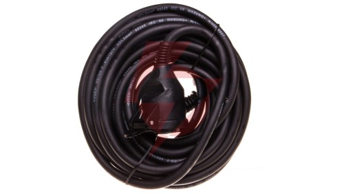 Przedłużacz 1-gniazdo z/u 10m /H07RN-F 3x1,5/ czarny P01710