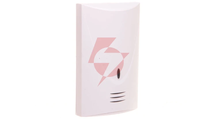 Czujka zbicia szyby systemu alarmowego cyfrowa dwutorowa analiza sygnału biała INDIGO