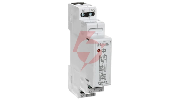 Przekaźnik elektromagnetyczny 24V AC/DC 2x8A PEM-02/024 EXT10000096