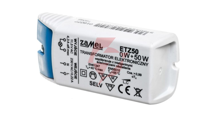 Transformator elektroniczny 230/11,5V 0-50W ETZ50 LDX10000041