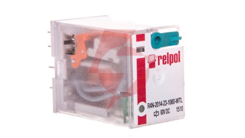 Przekaźnik przemysłowy 4P 60V DC AgNi R4N-2014-23-1060-WTL 860835