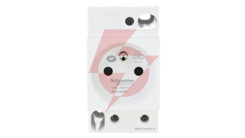 Gniazdo modułowe 2P+Z 16A 250V na szynę iPC A9A15306