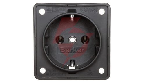 Berker Integro Gniazdo SCHUKO antracyt, mat 941852505