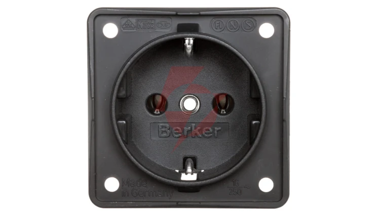 Berker Integro Gniazdo SCHUKO antracyt, mat 941852505