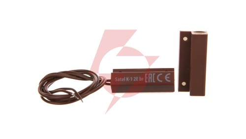Kontaktron boczny z 2 rezystorami 1,1kOhm w konfiguracji 2EOL/NC (brązowy) K-1 2E BR
