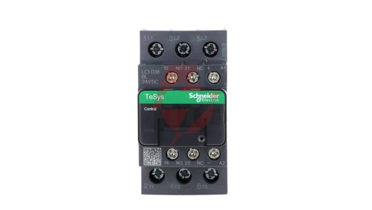 TeSys Deca Stycznik mocy 38A 3P 24V DC 1Z 1R LC1D38BL